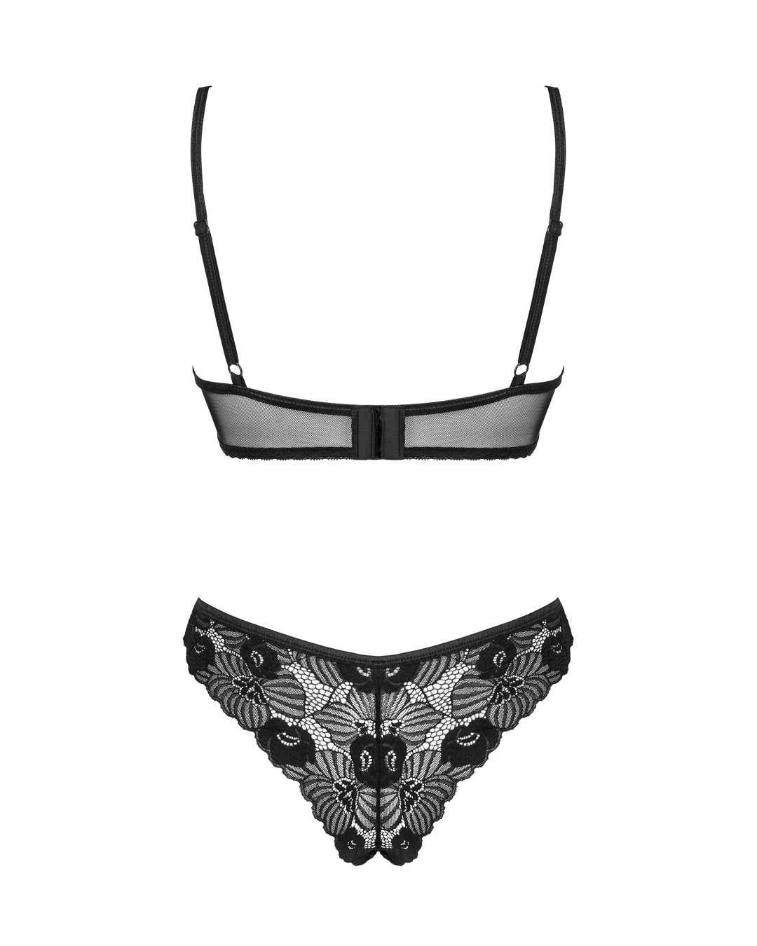 2-częściowy komplet damskiej bielizny z koronki biustonosz i stringi
