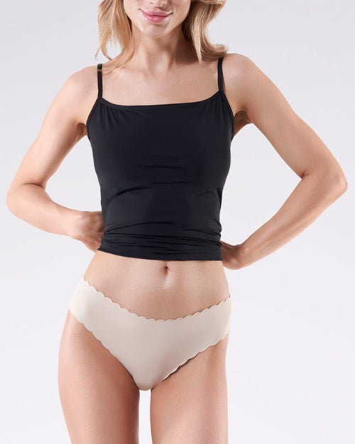 beżowe klasyczne polskie majtki Shellie marki Julimex przód