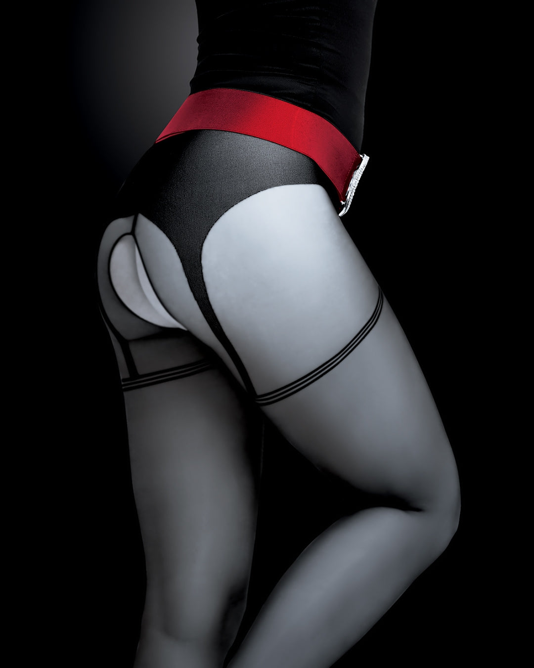 Otwarte rajstopy z dziurką i wycięciem typu crotchless Provoke 20 DEN