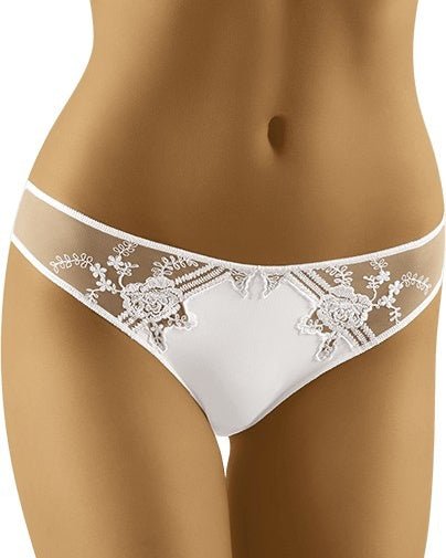 Białe figi damskie biodrówki Nora Wol-Bar