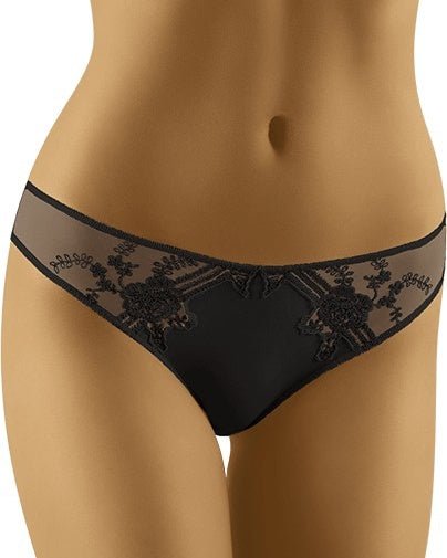 Czarne figi damskie biodrówki Nora Wol-Bar