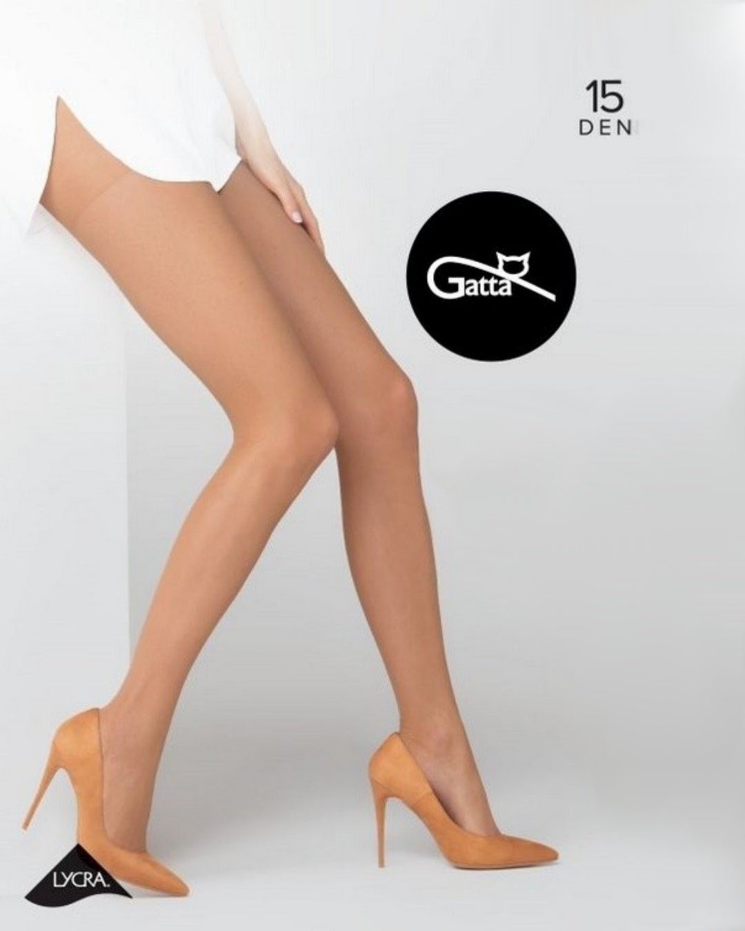 Klasyczne damskie rajstopy LYCRA® Gatta Laura 15 DEN