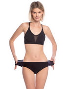 Bardzo wygodne czarne majtki damskie LAMA FLEXY FIT BIKINI