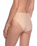 Bardzo wygodne beżowe majtki damskie LAMA FLEXY FIT BIKINI