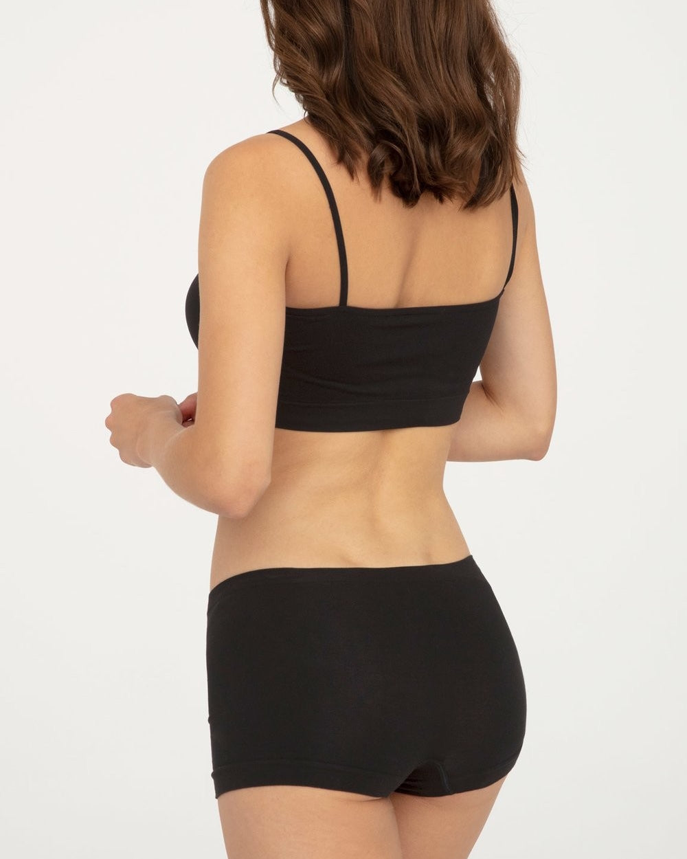 Czarne bawełniane bezszwowe damskie majtki szorty second skin Gatta Seamless Cotton Short