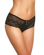 Czarne bawełniane majtki szorty damskie z koronką Gabidar 200