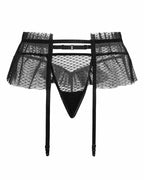 Komplet pas do pończoch i majtki typu stringi Fiore Miracolo przód