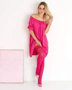 samonośne pończochy 60 den mikrofibra kolor neon fuksja