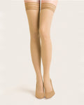 Beżowe pończochy samonośne Gabriella Calze Lux 20 DEN w odcieniu Neutro