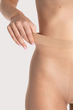 cieliste damskie rajstopy t-band ze wzorem w cętki