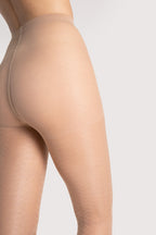 cieliste damskie rajstopy wzorzyste 15 den