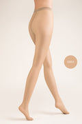gładkie cienki damskie rajstopy t-band 15 den w kolorze sable