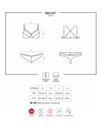 Komplet koronkowej czarnej damskiej bielizny tabela rozmiarów