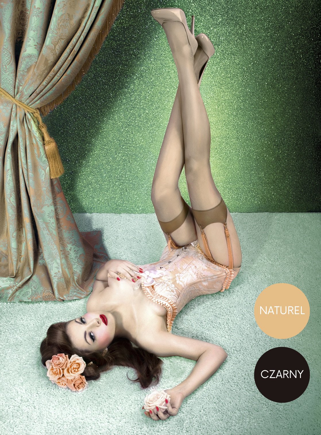 Pończochy nylonowe do pasa Femme 15 DEN