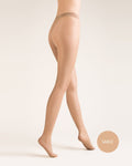 beżowe cienkie cieliste rajstopy damskie 10 den kolor sable