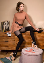 Czarne rajstopy zakolanówki Gabriella Rita 60 DEN