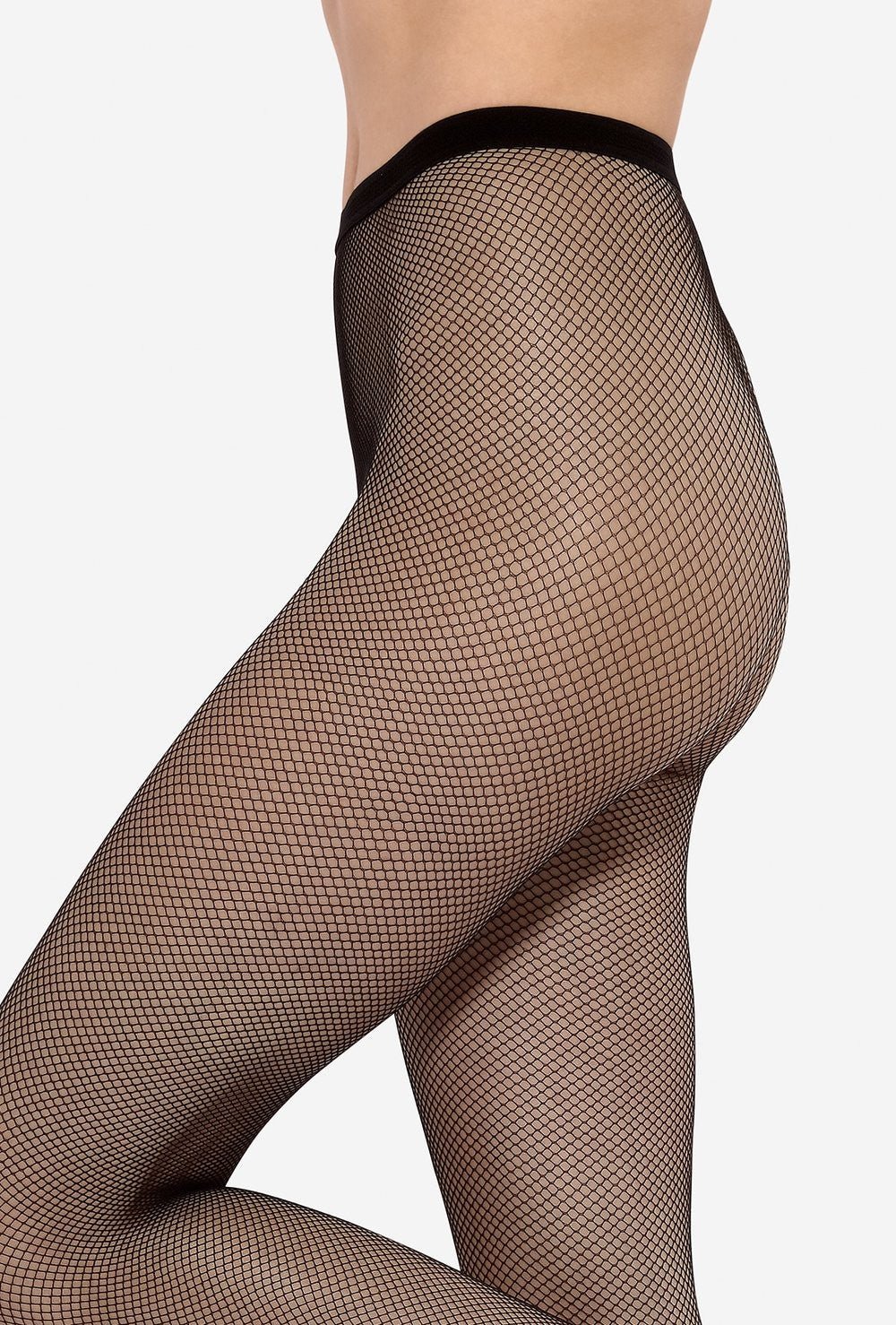 czarne rajstopy kabaretki mikro oczka gatta