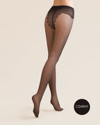 czarne damskie rajstopy 15 den